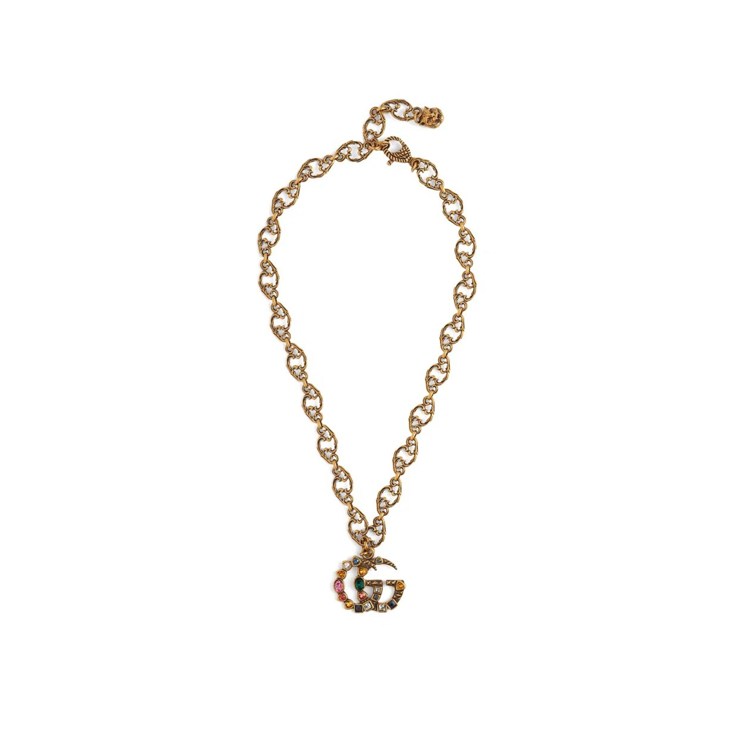 Gvc*1 gg crystal-embellished pendant